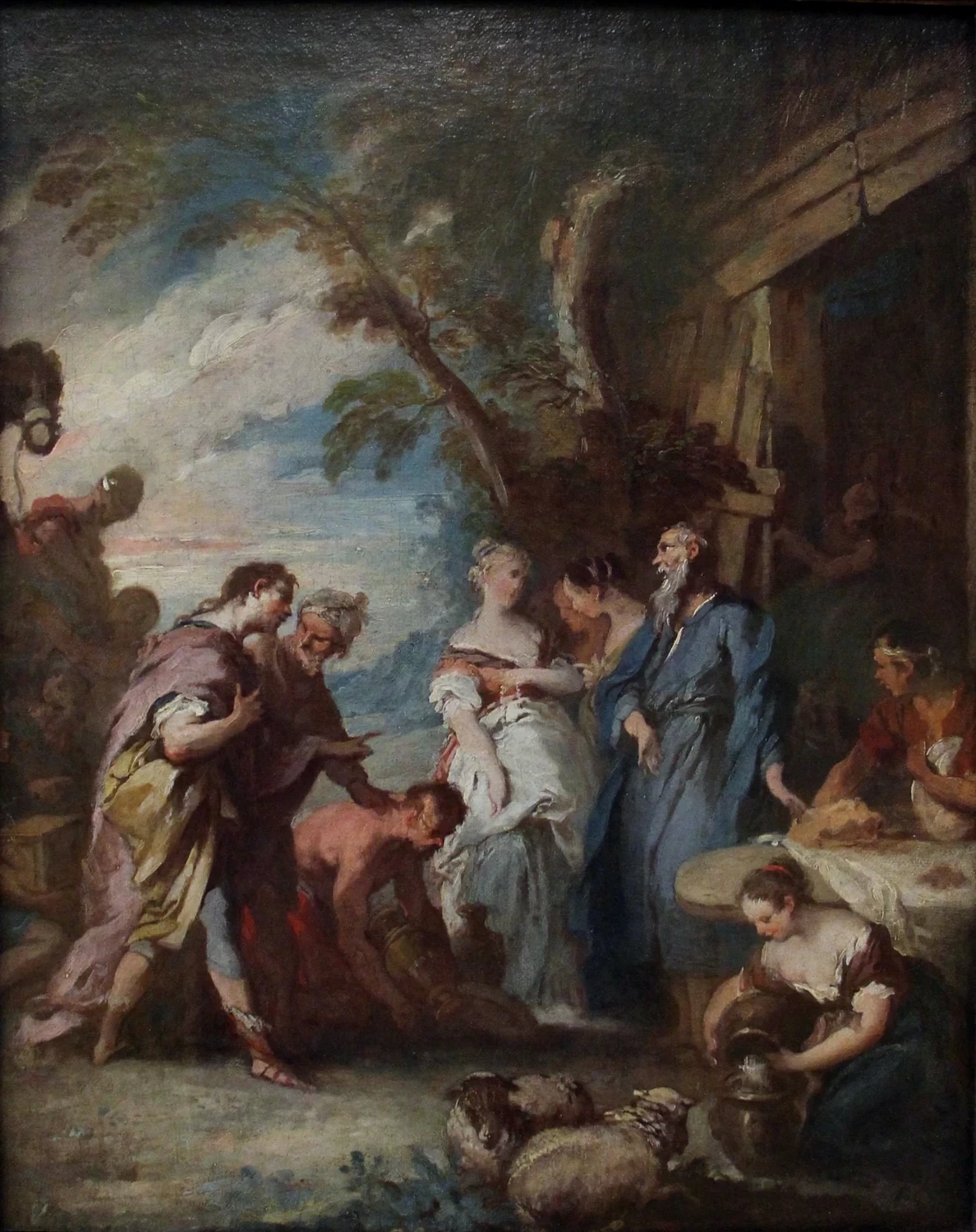 Rebecca riceve i doni di Abramo dalle mani di Eliezer - Louvre, Parigi